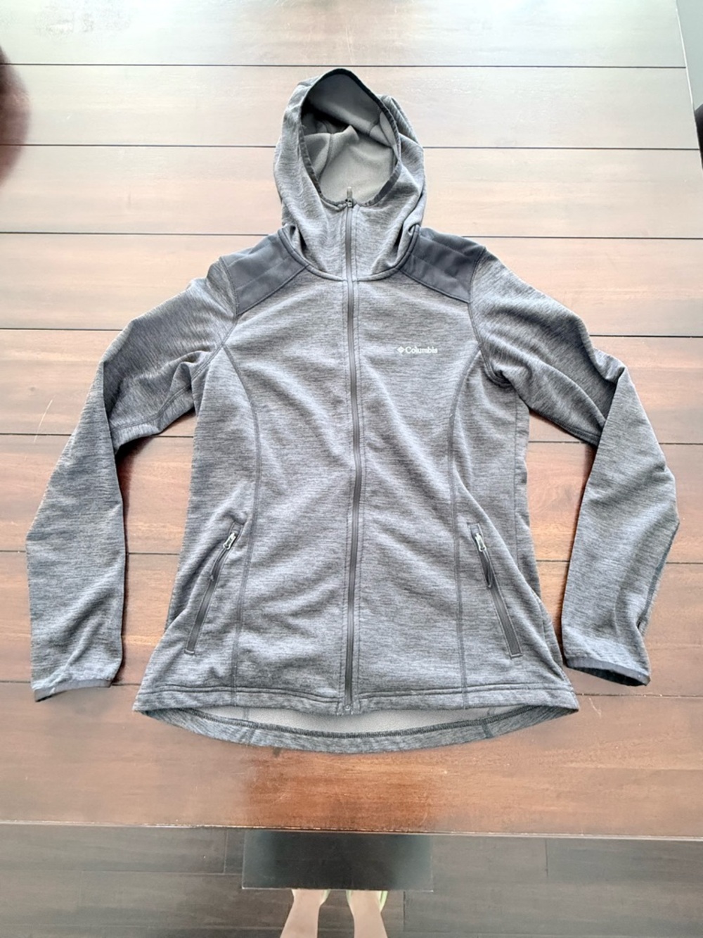 Columbia Women's Charcoal Hooded Full-Zip Jacket